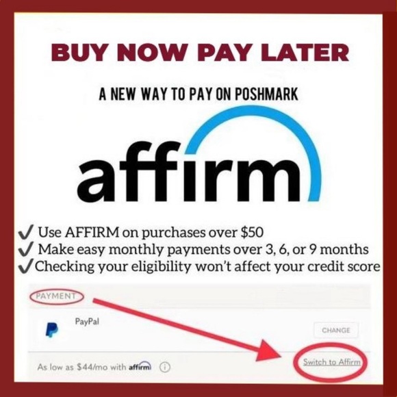 Buy now and pay later. - Picture 1 of 1